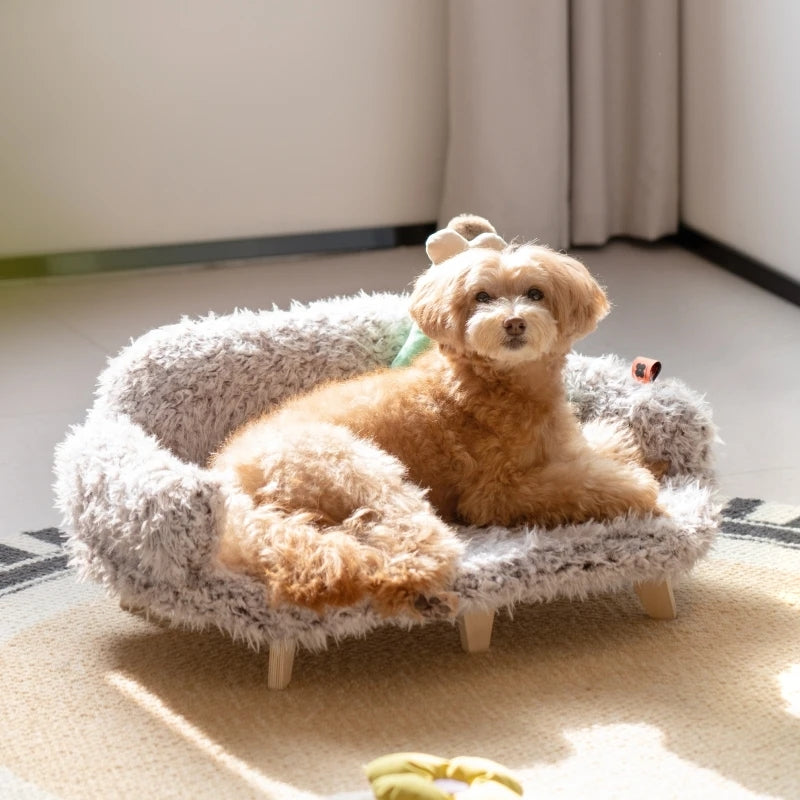 Wooden Pet Bed for Dogs & Cats – Luxury Safety Bed