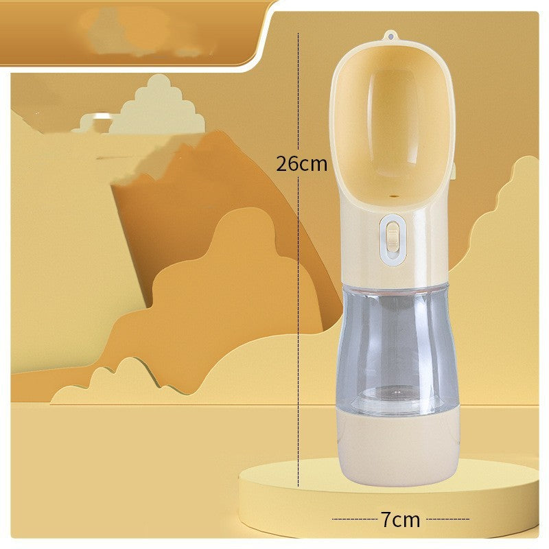 Portable Pet Dog Water Bottle & Feeding Bowl