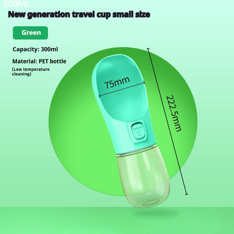 Portable Pet Dog Water Bottle & Feeding Bowl