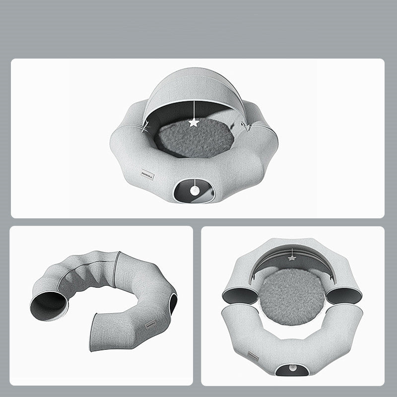 Cat Tunnel Donut Tunnel Crawl Shelter (Foldable)