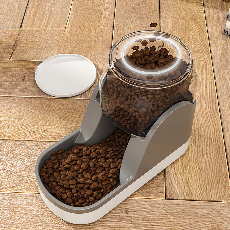 Cat Water Fountain & Automatic Pet Feeder