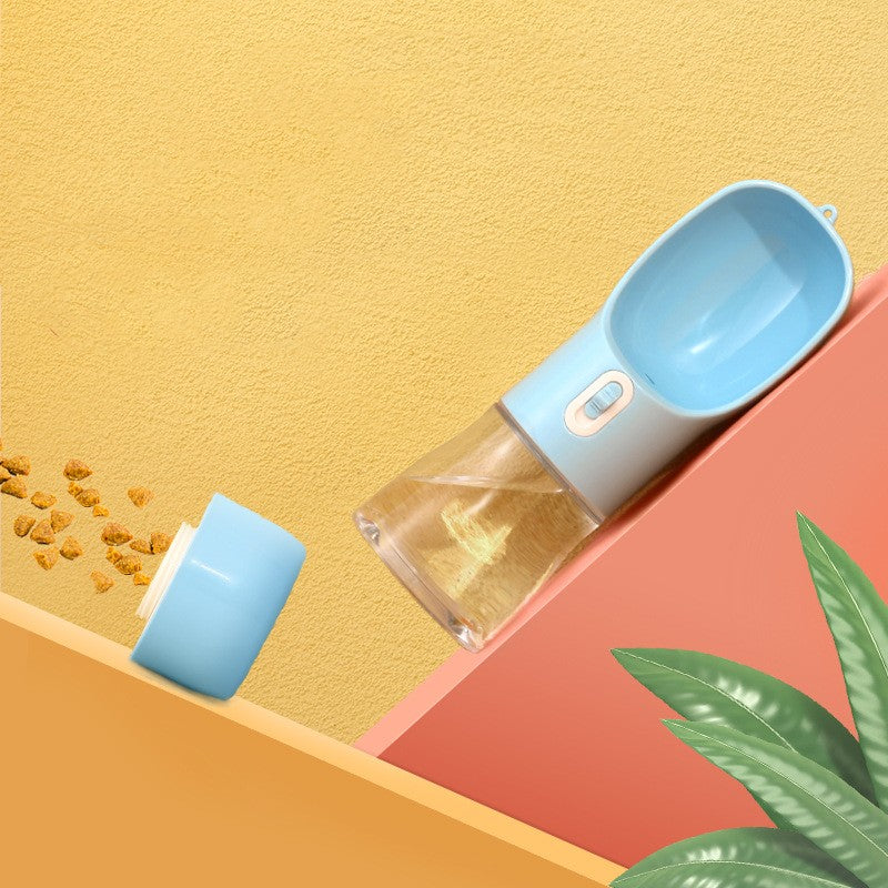 Portable Pet Dog Water Bottle & Feeding Bowl