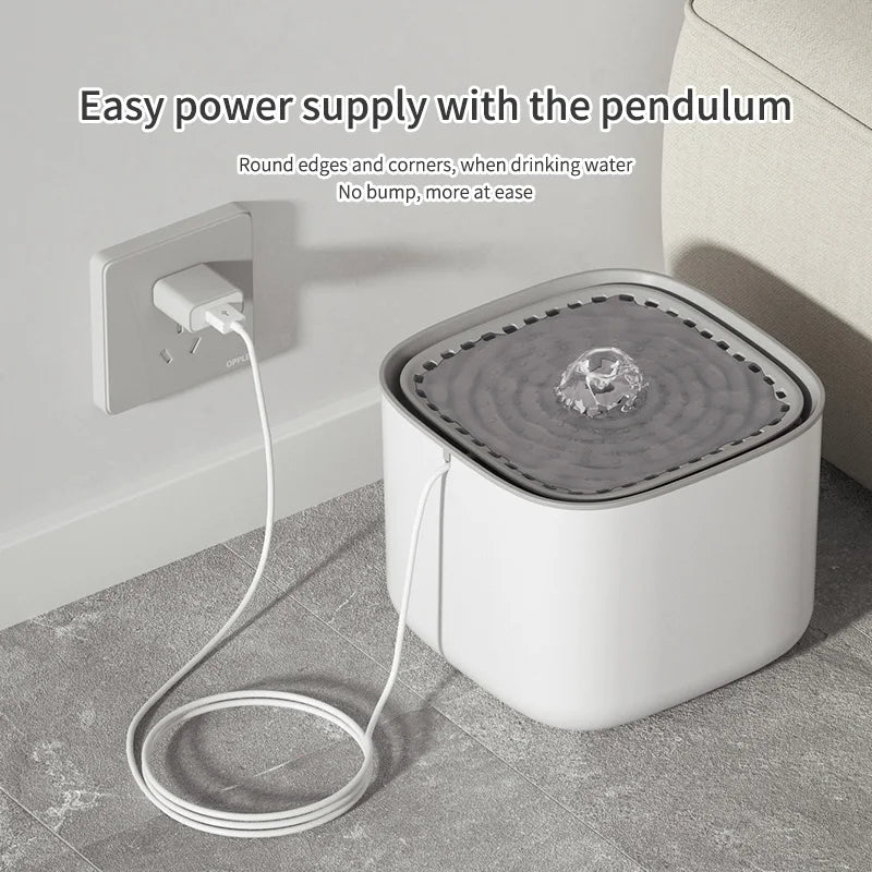 3L Pet Water Fountain with Filter & USB Pump