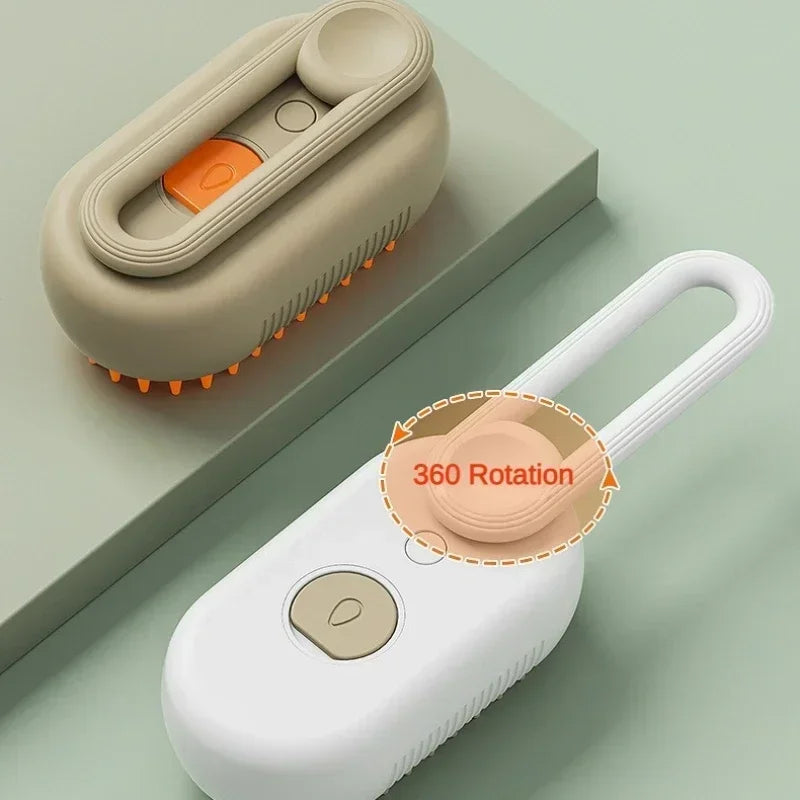 3-in-1 Pet Steam Brush for Dogs & Cats