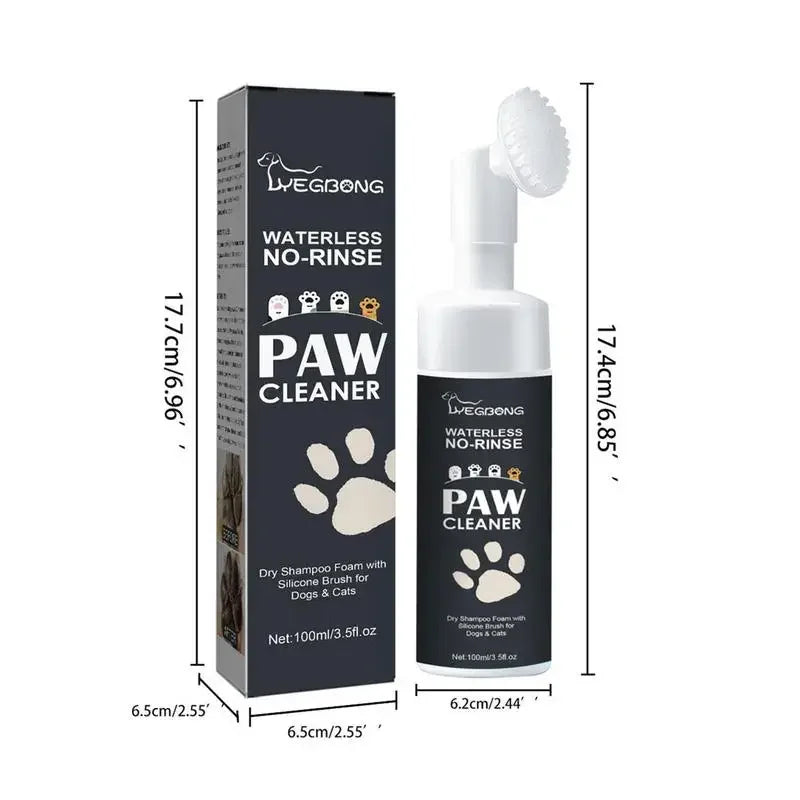 Paw Cleaner Foam 100ml with Brush for Dogs & Cats
