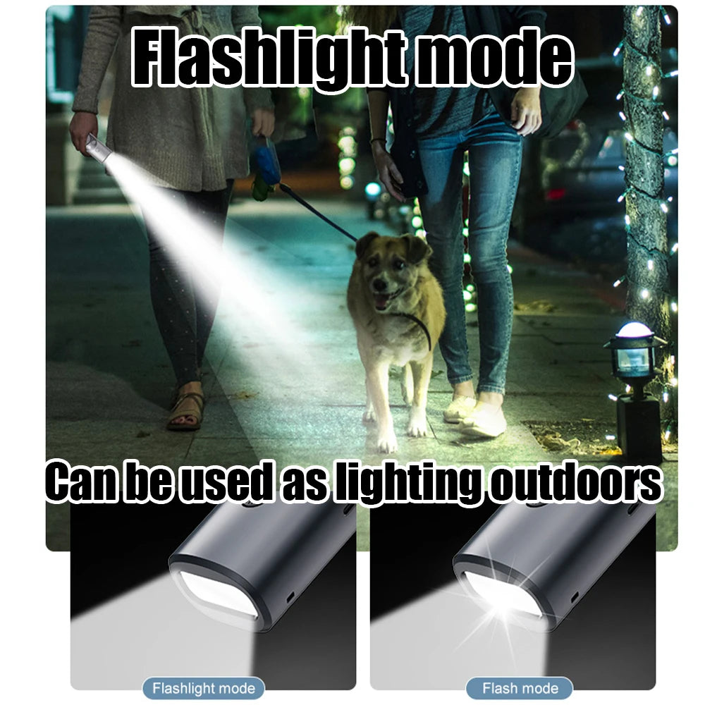 Ultrasonic Dog Repeller with LED Flashlight