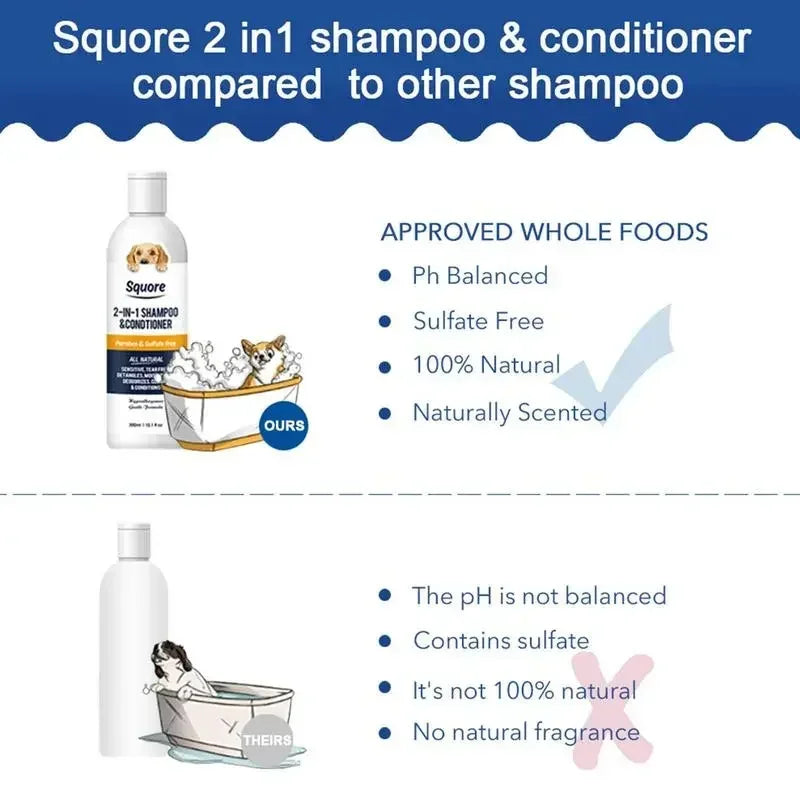 2-in-1 Puppy Shampoo & Conditioner for Sensitive Skin