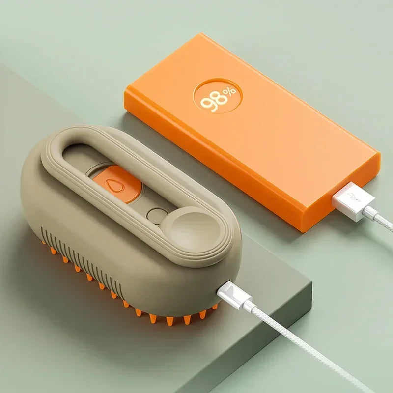 3-in-1 Pet Steam Brush for Dogs & Cats