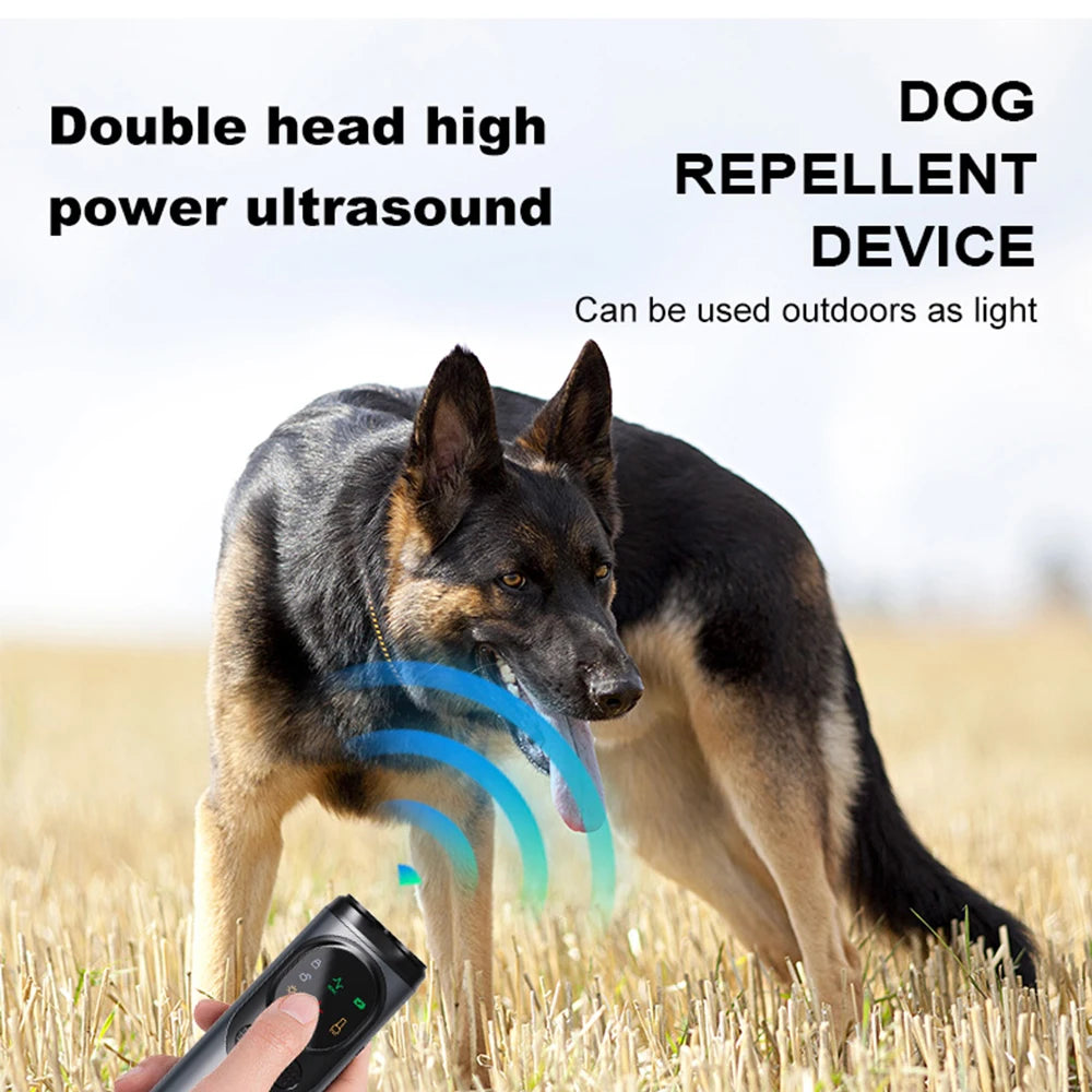 Ultrasonic Dog Repeller with LED Flashlight