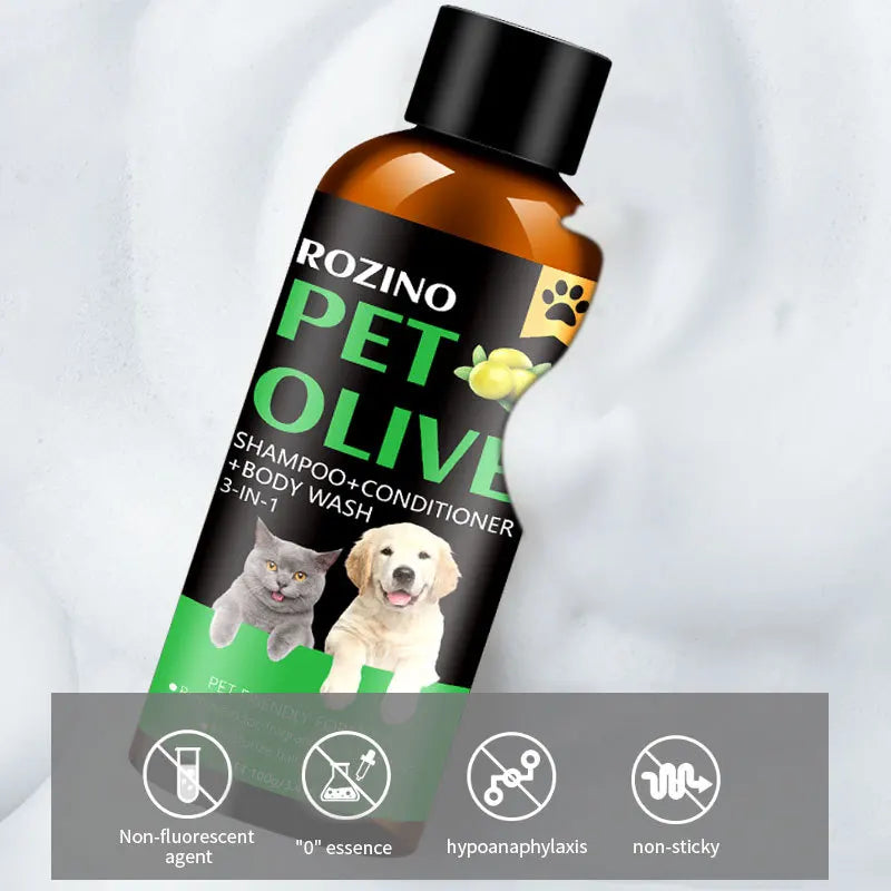 Pet Shampoo & Conditioner Olive-Based for Dogs & Cats