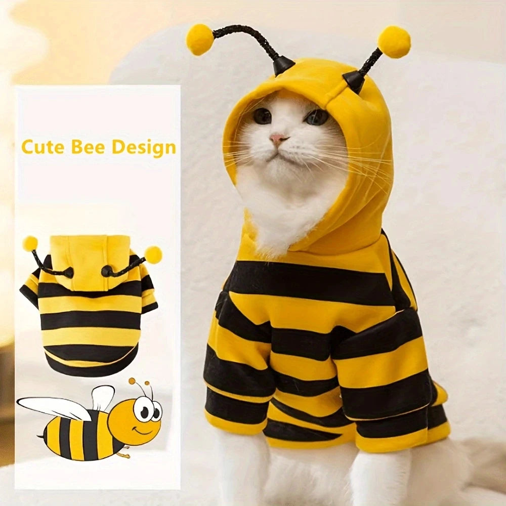 Bee Costume Pet Hoodie for Dogs & Cats