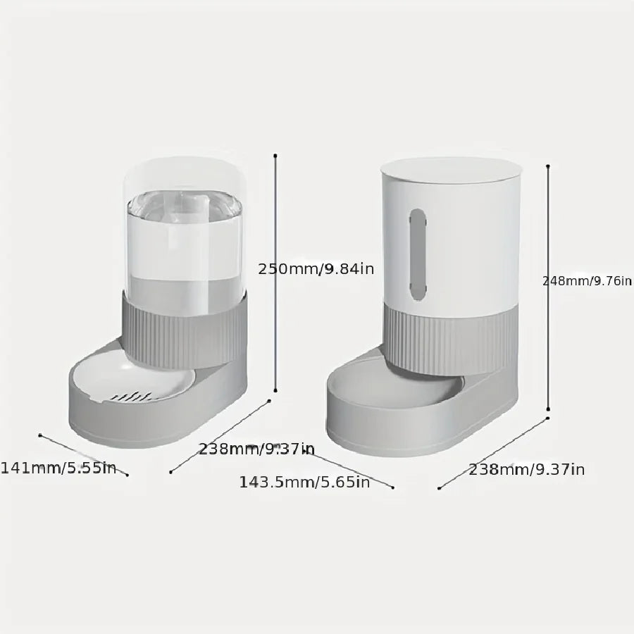 Automatic Cat Feeder & Water Dispenser Gravity Set