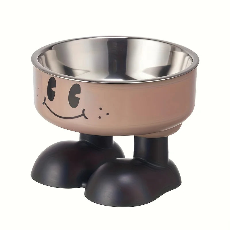 Elevated Stainless Steel Pet Bowl Set – No Spill Feeder