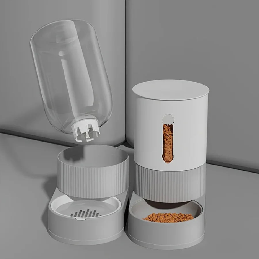 Automatic Cat Feeder & Water Dispenser Gravity Set