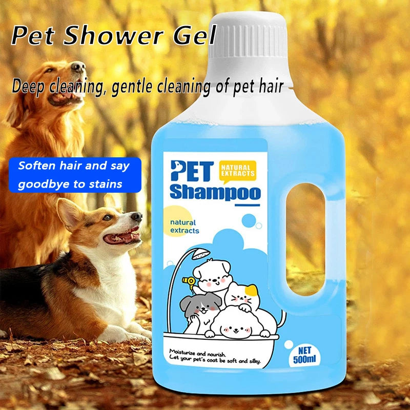 500ml Pet Bath Shampoo for Dogs & Cats