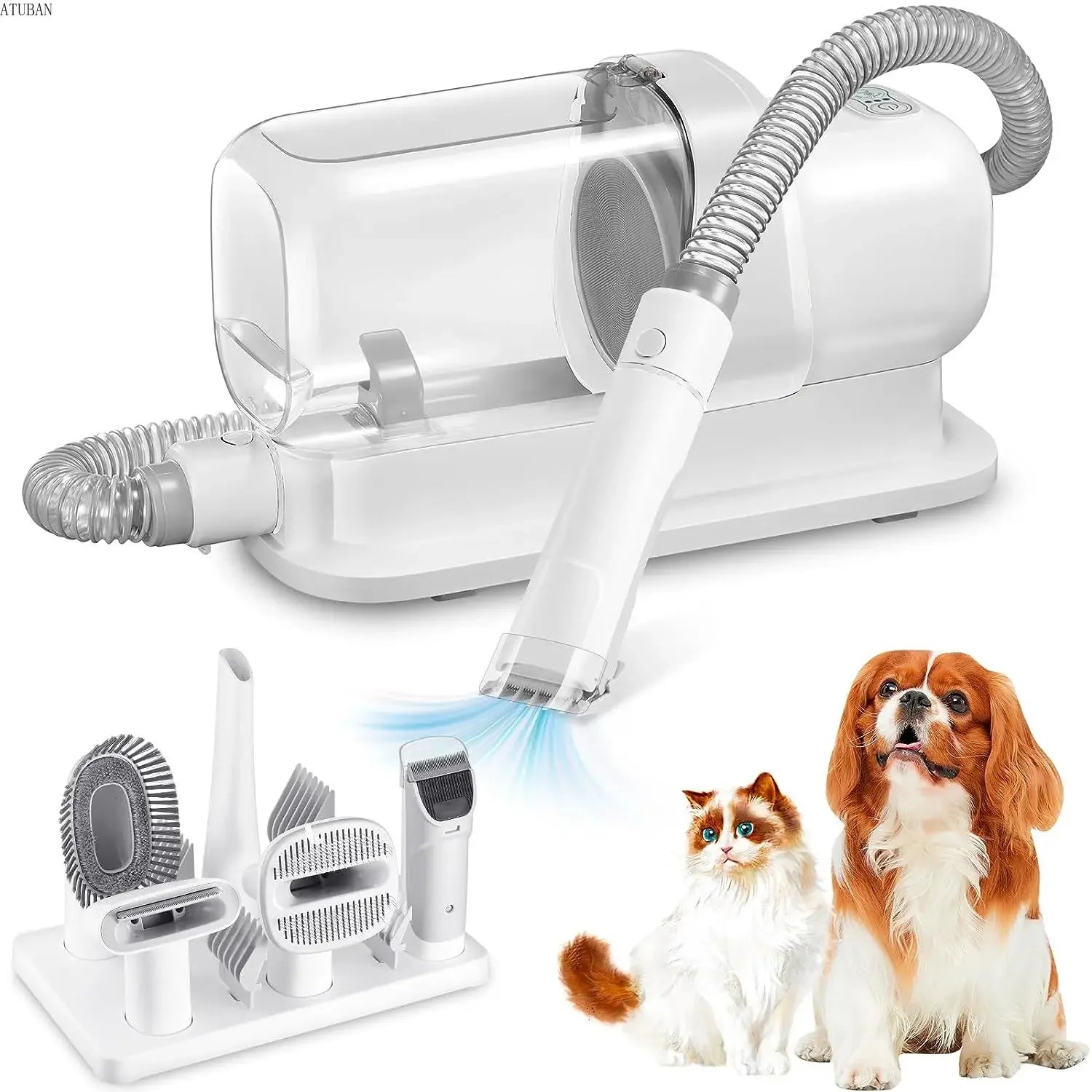 Dog Grooming Vacuum Kit with 2.3L Dust Cup