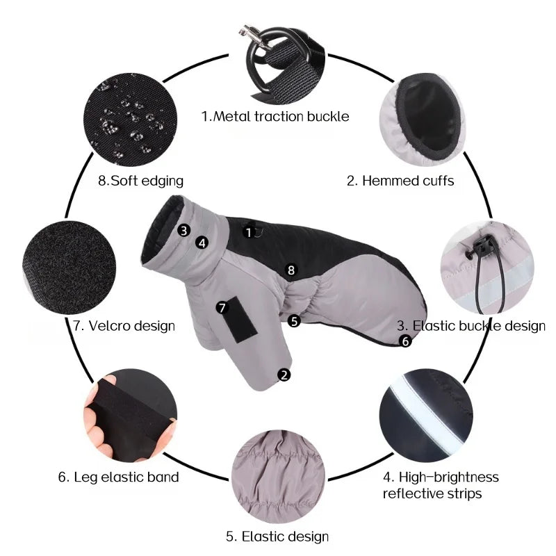 Waterproof Winter Dog Down Jacket
