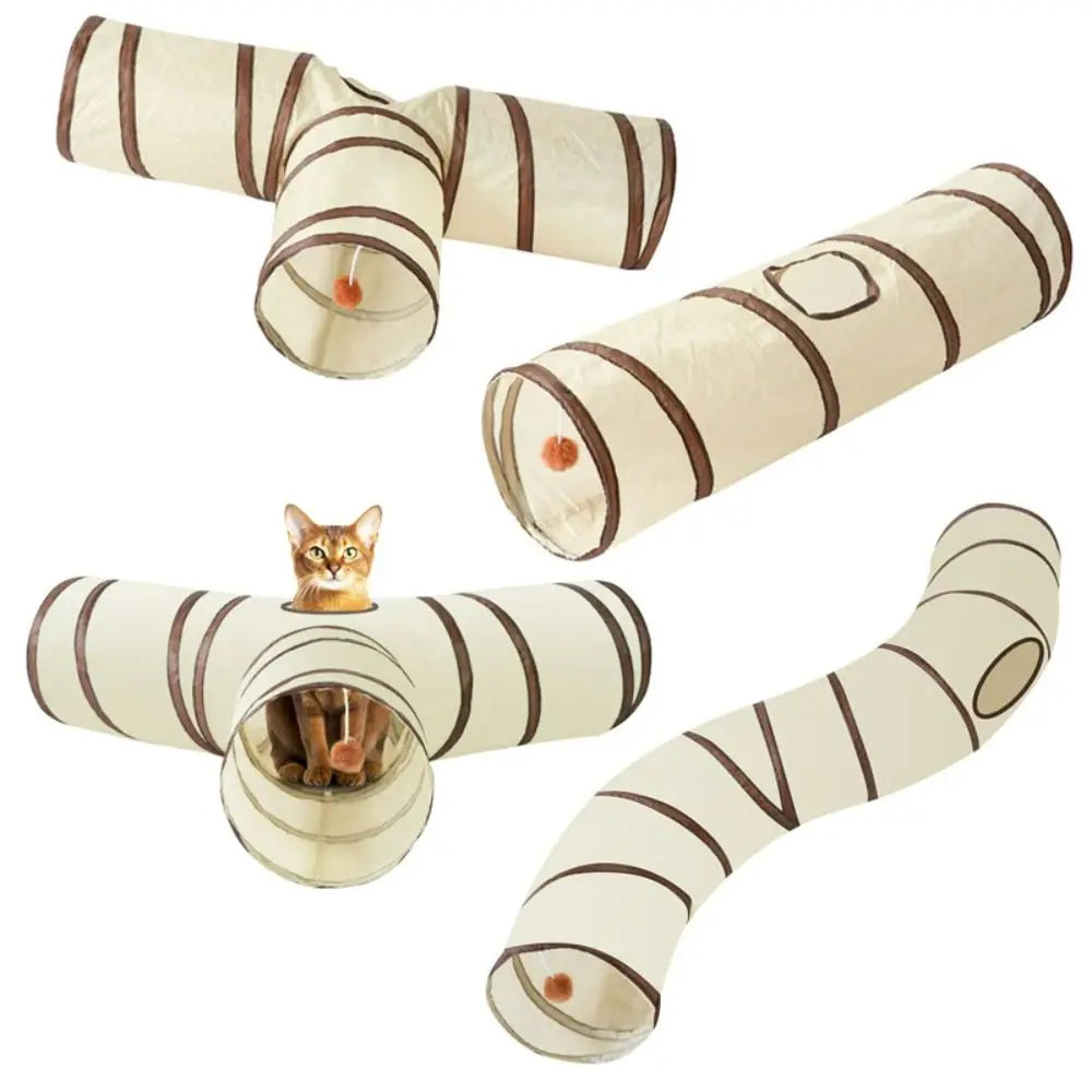 Fun Polyester+Steel Wire Cat Tunnel Tube