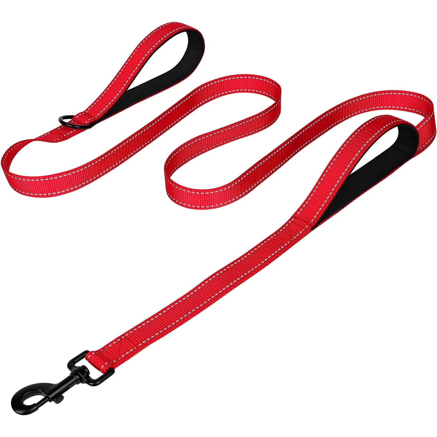 Heavy Duty Double Handle Reflective Dog Leash