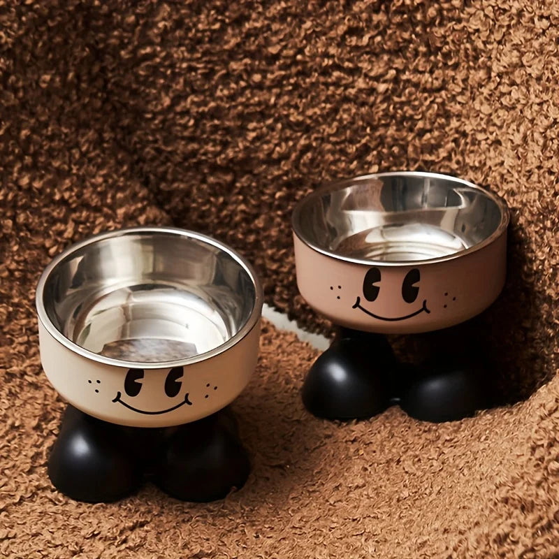 Elevated Stainless Steel Pet Bowl Set – No Spill Feeder