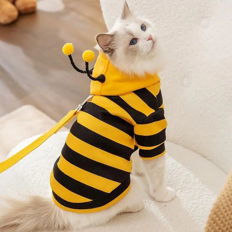 Bee Costume Pet Hoodie for Dogs & Cats