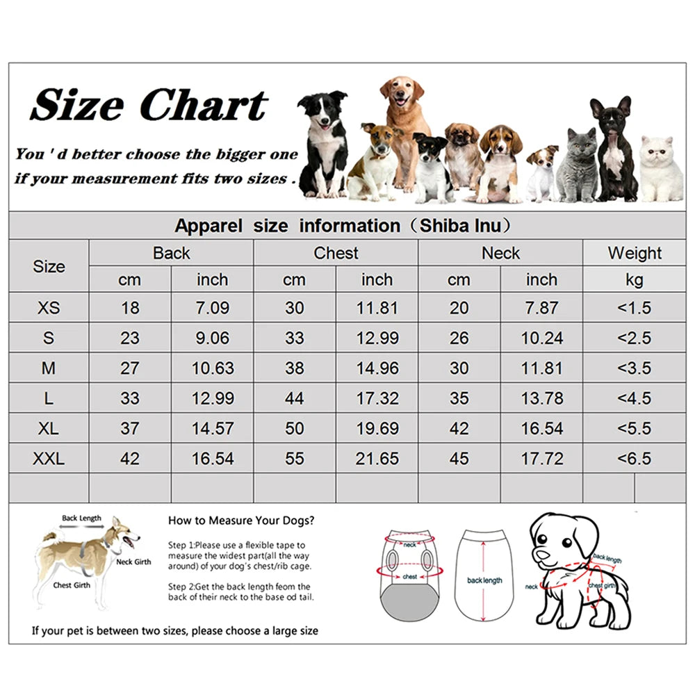 Winter Puppy Pet Dog Coat
