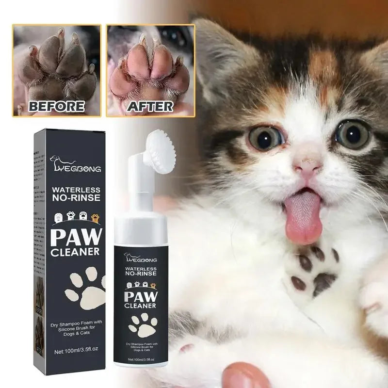 Paw Cleaner Foam 100ml with Brush for Dogs & Cats