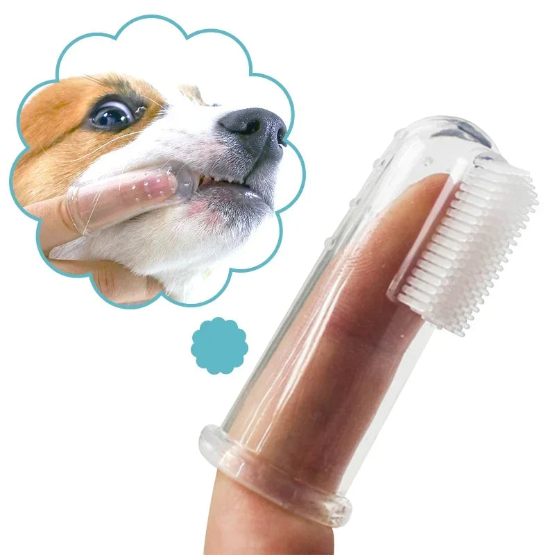 Soft Finger Toothbrush for Dogs & Cats