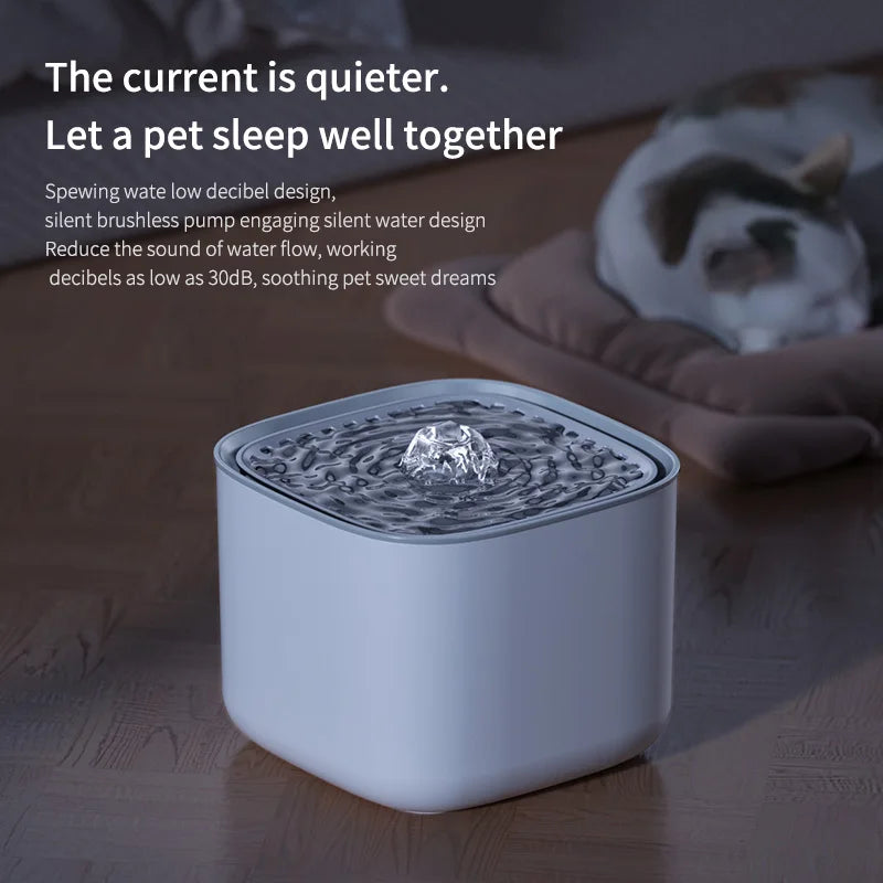 3L Pet Water Fountain with Filter & USB Pump