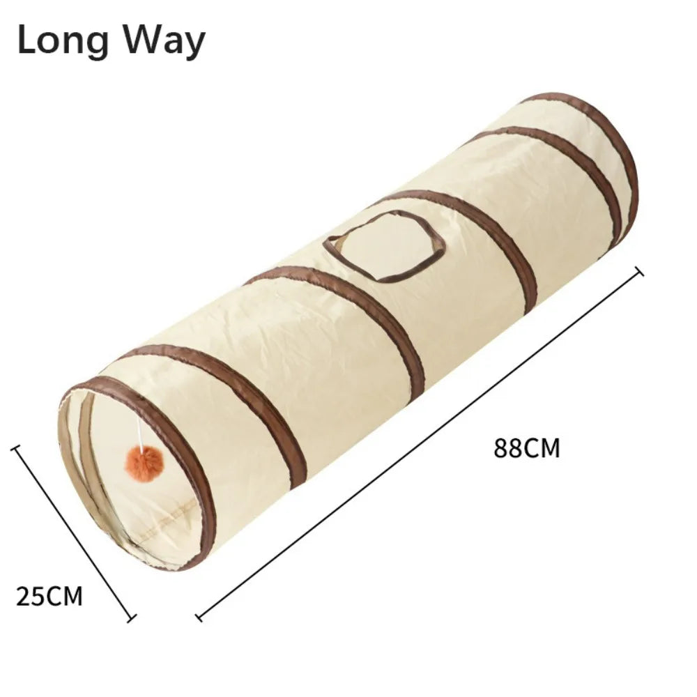 Fun Polyester+Steel Wire Cat Tunnel Tube