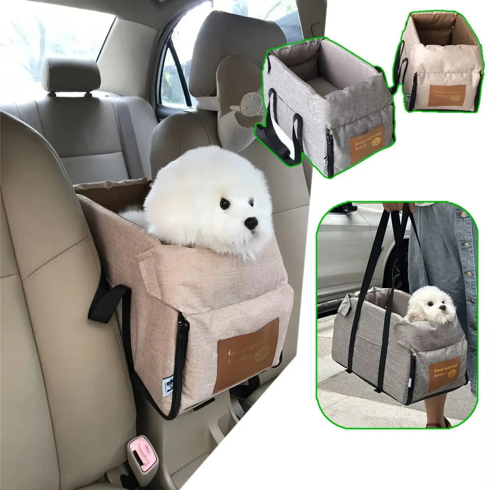 Dog Car Seat Bed Portable Pet Carrier