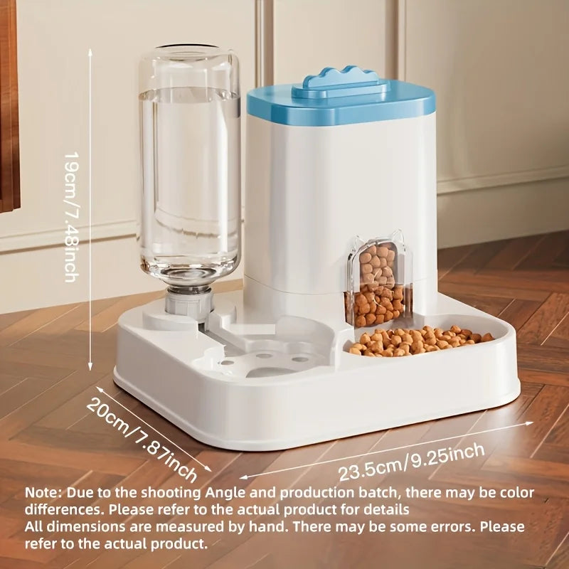 Automatic Gravity Cat Feeder & Water Dispenser