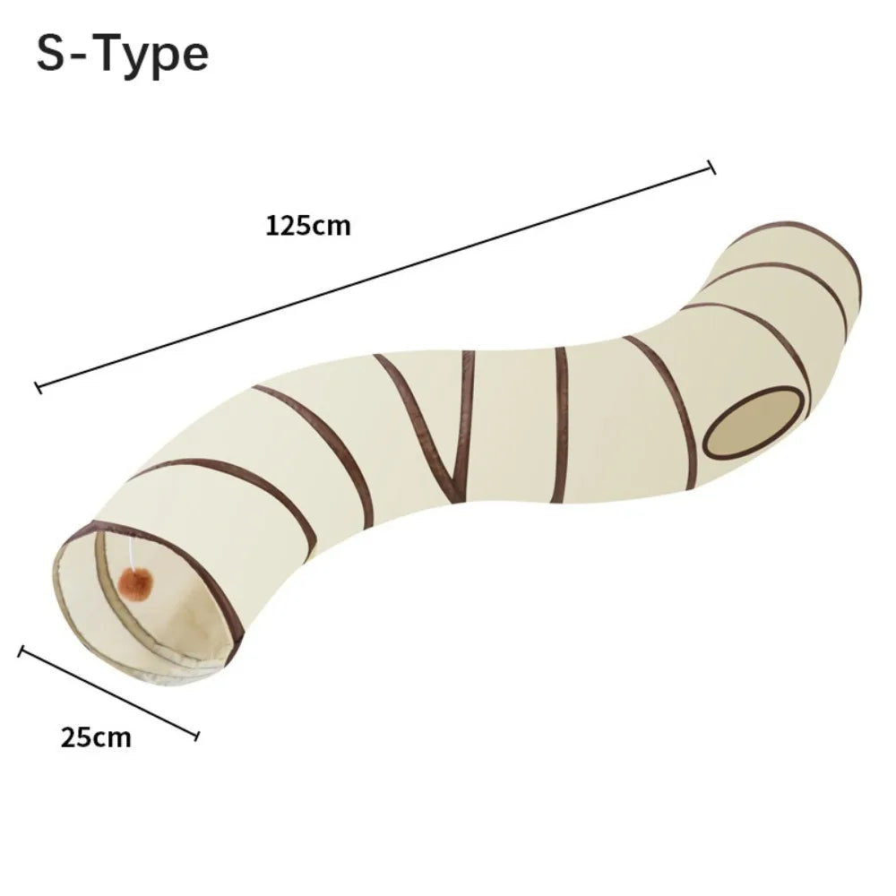 Fun Polyester+Steel Wire Cat Tunnel Tube