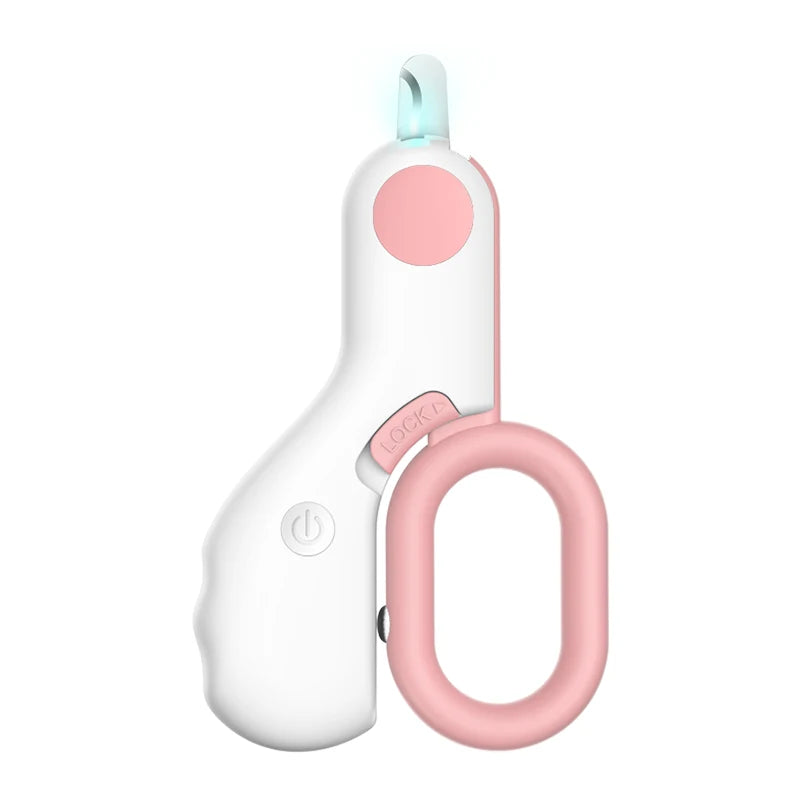 LED Light Pet Nail Clipper with Safety Lock