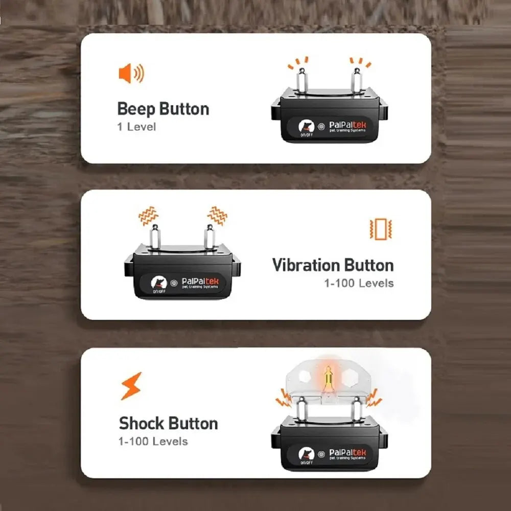 Remote Dog Training Collar with Bark Control