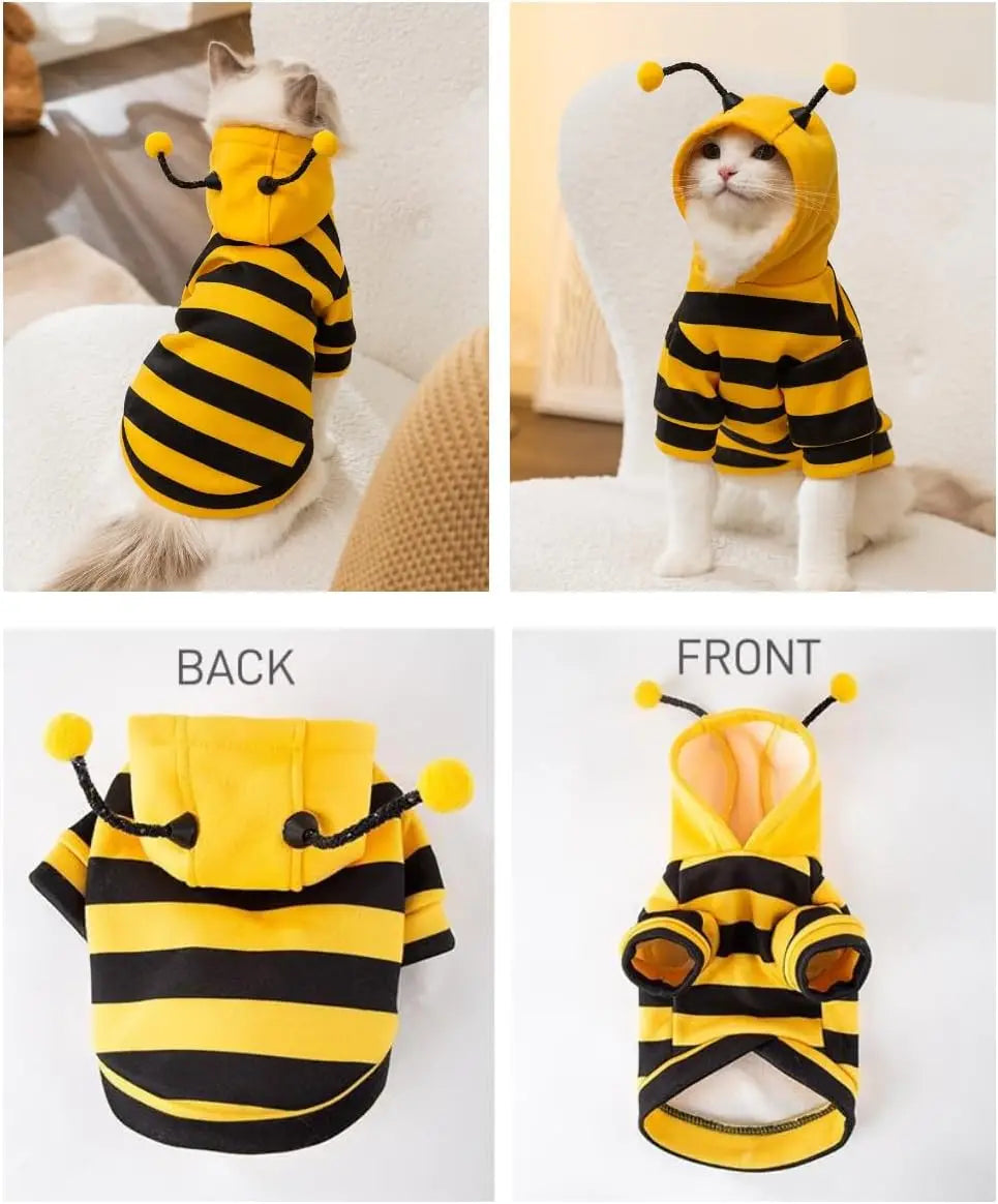 Bee Costume Pet Hoodie for Dogs & Cats