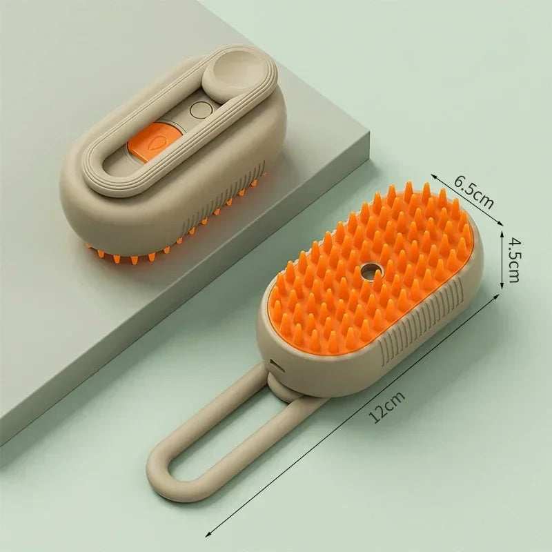 3-in-1 Pet Steam Brush for Dogs & Cats