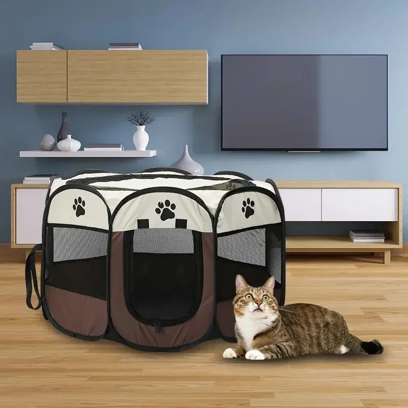 Foldable Portable Pet Tent Playpen Kennel