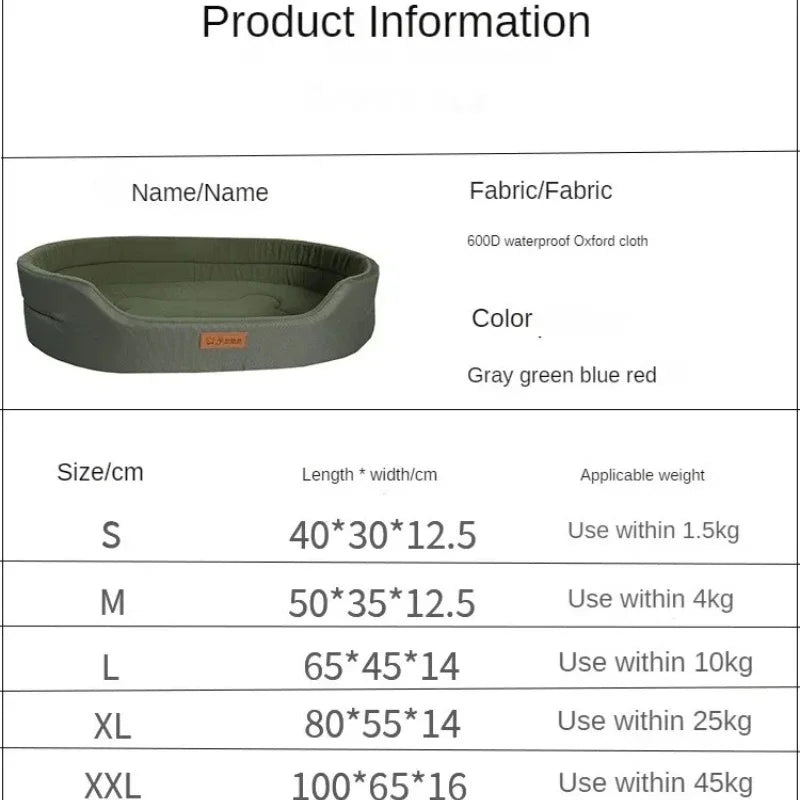 Waterproof Anti-Mite Chew-Resistant Pet Sofa Bed