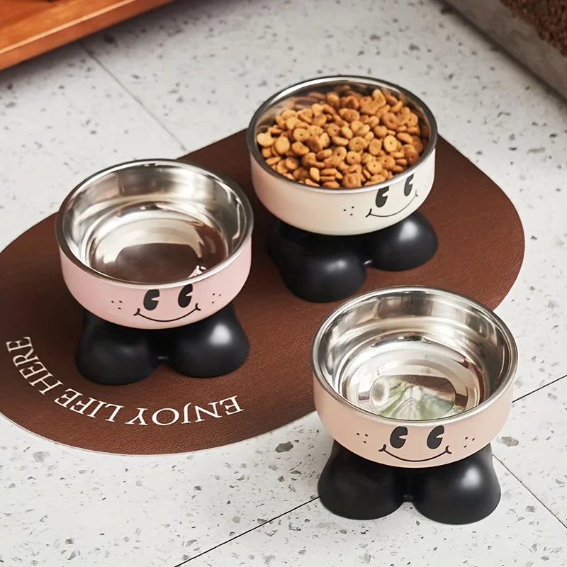 Elevated Stainless Steel Pet Bowl Set – No Spill Feeder