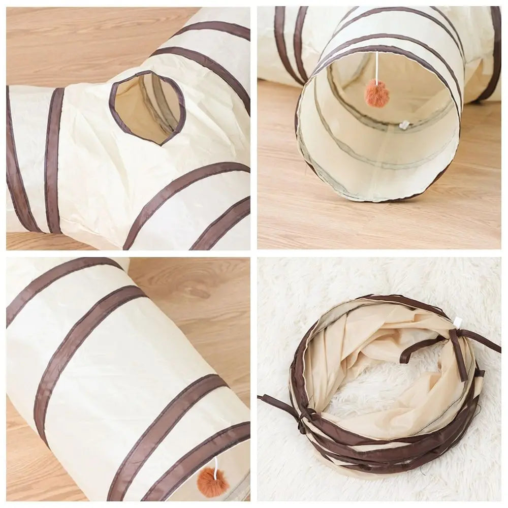 Fun Polyester+Steel Wire Cat Tunnel Tube