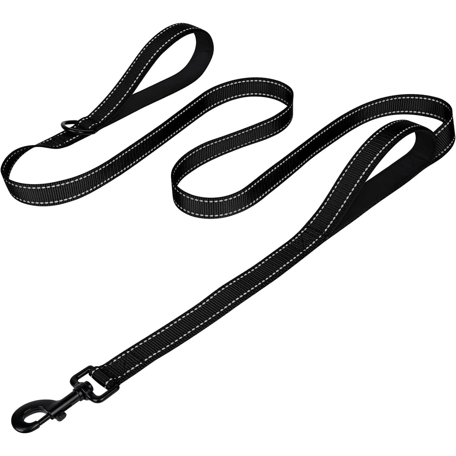 Heavy Duty Double Handle Reflective Dog Leash