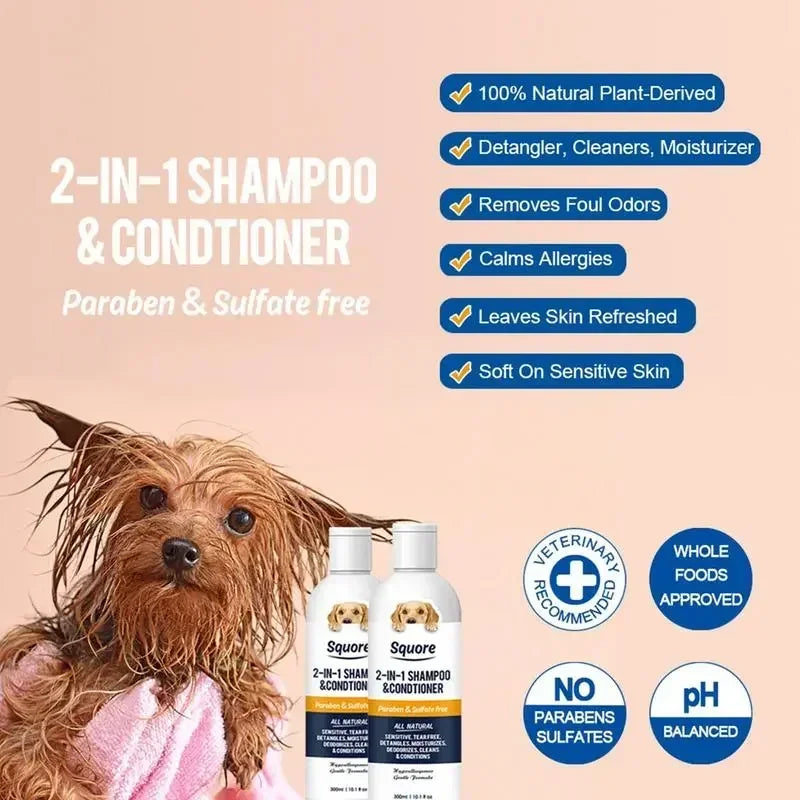 2-in-1 Puppy Shampoo & Conditioner for Sensitive Skin