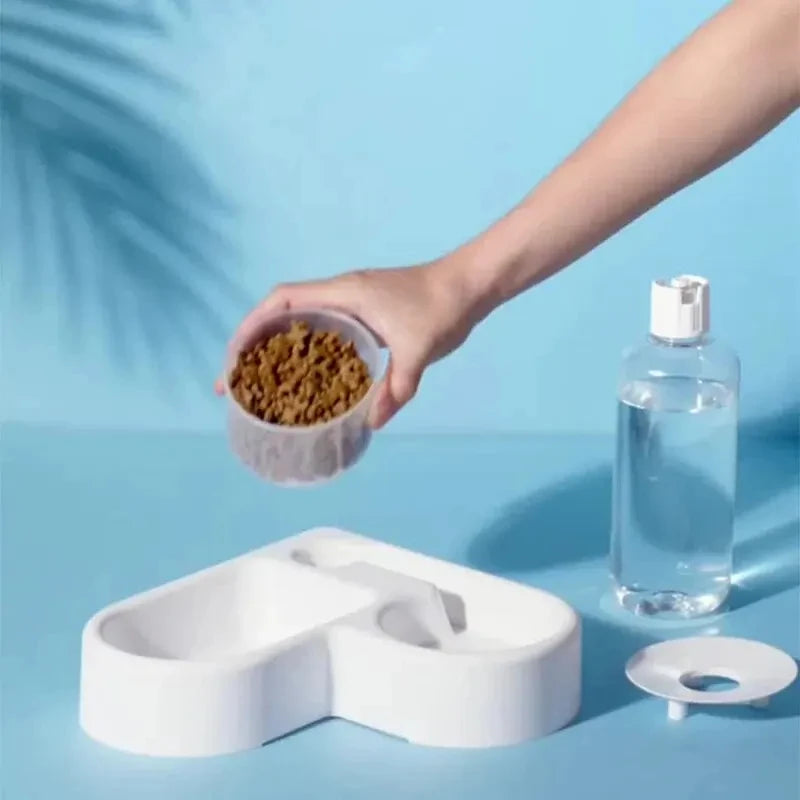 Automatic Pet Bowl Dual Food & Water Feeder