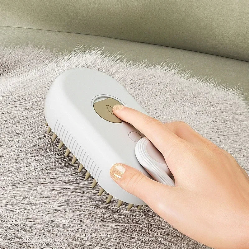 3-in-1 Pet Steam Brush for Dogs & Cats