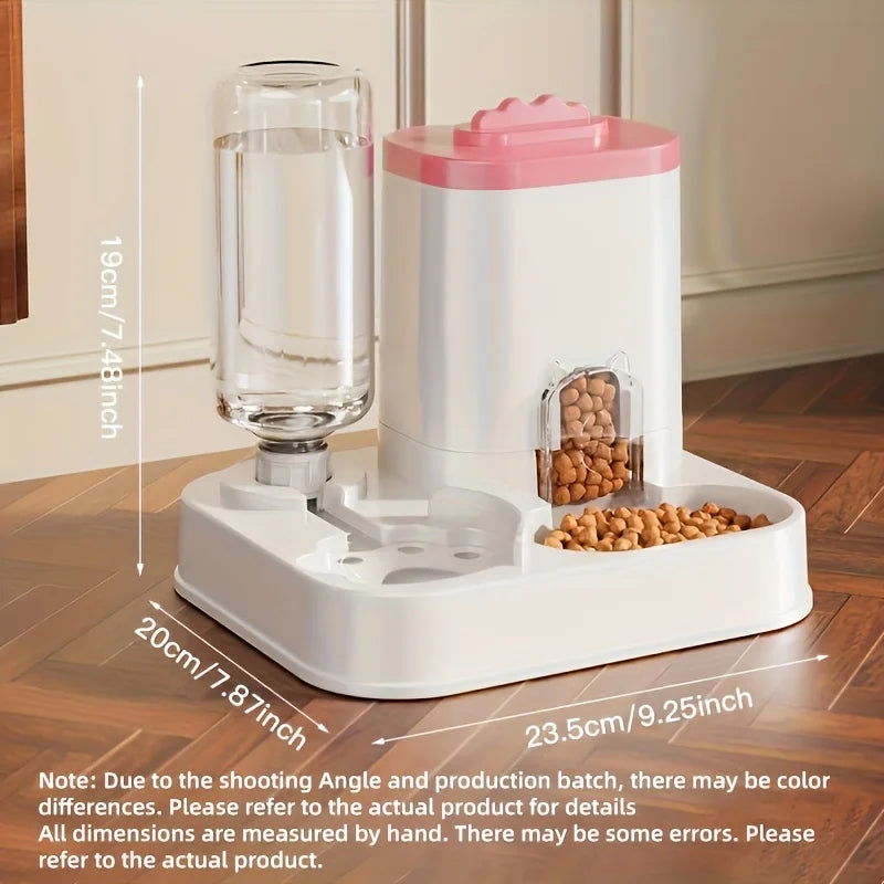 Automatic Gravity Cat Feeder & Water Dispenser