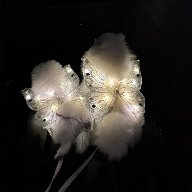 Glowing Butterfly Wings Dog Harness
