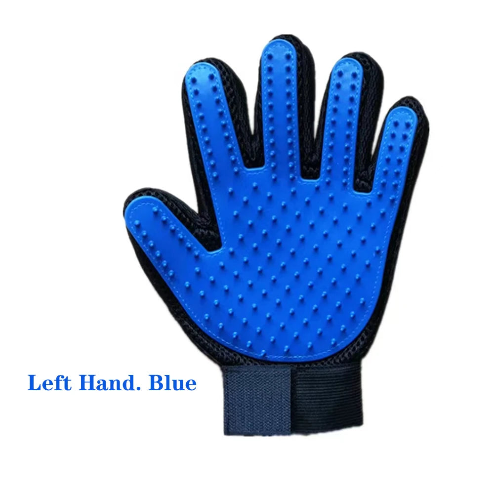 Pet Hair Removal Grooming Gloves for Cats & Dogs