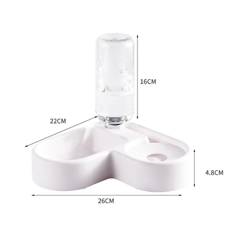 Automatic Pet Bowl Dual Food & Water Feeder