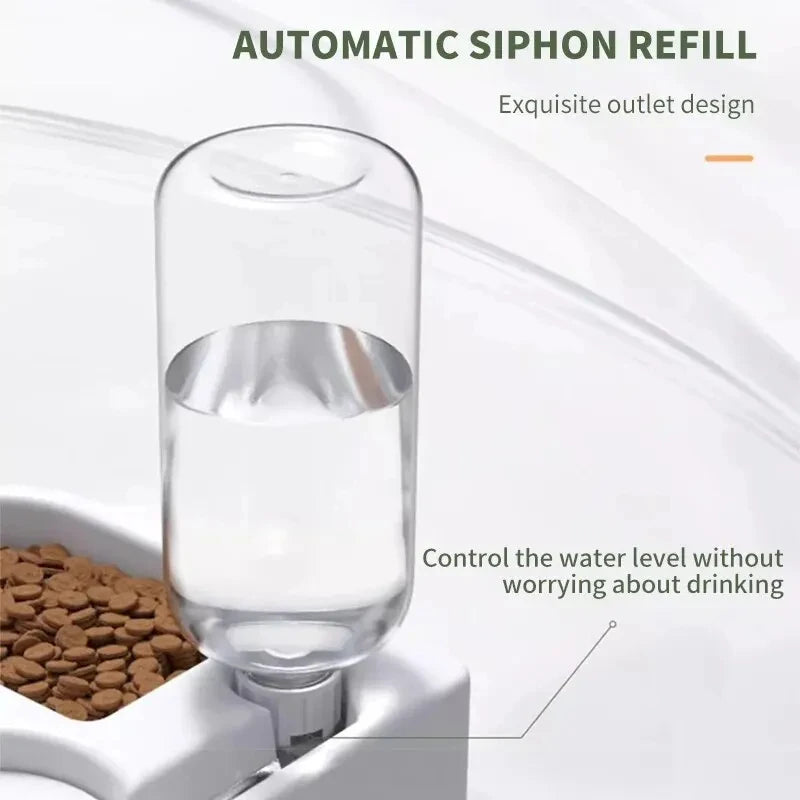 Automatic Pet Bowl Dual Food & Water Feeder